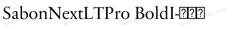SabonNextLTPro BoldI字体转换